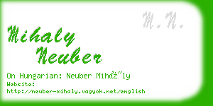 mihaly neuber business card